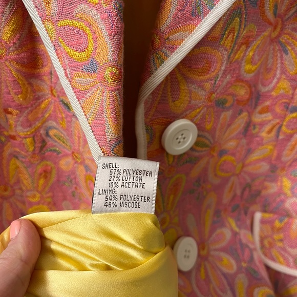 Walter Baker Brocade Daisy Coat Blazer Jacket - Picture 10 of 12